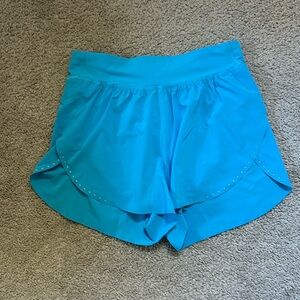 Lululemon fast and free short 3” kayak blue